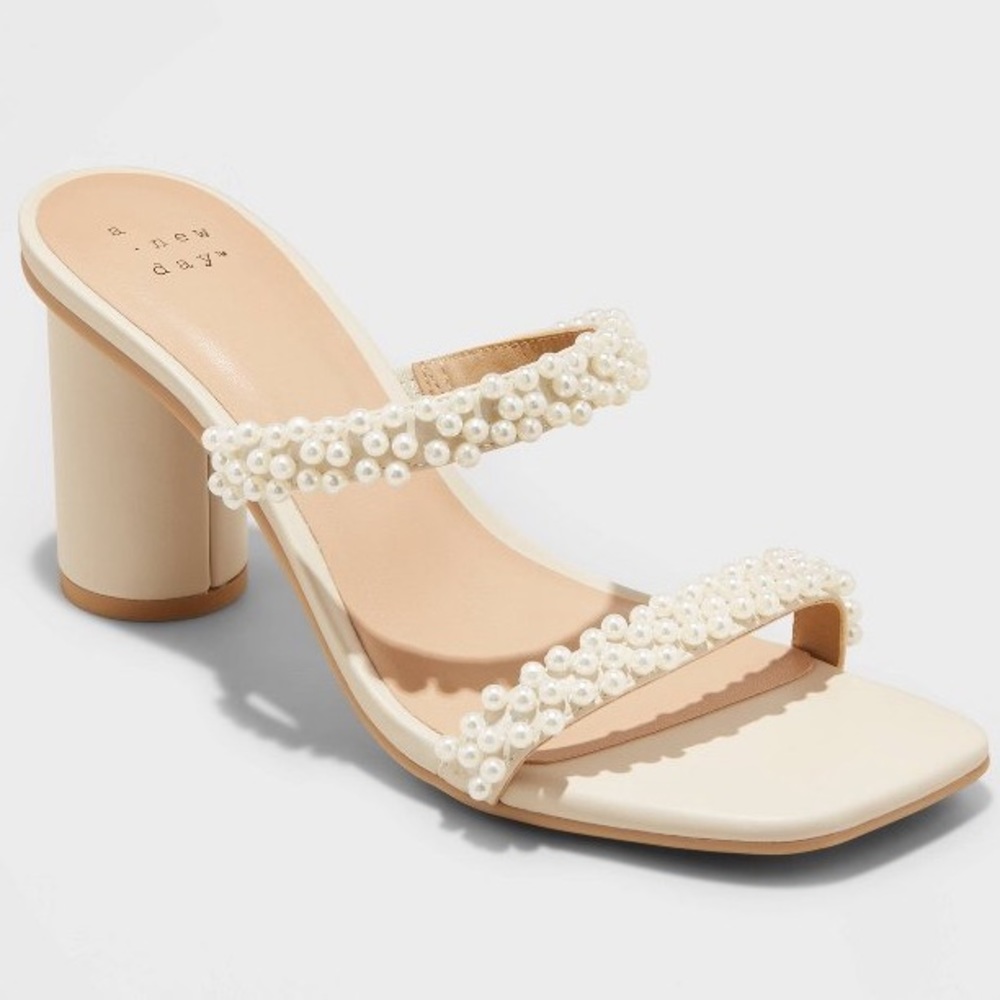 Target A New Day Audra Pearl Wedding Heels - 8.5